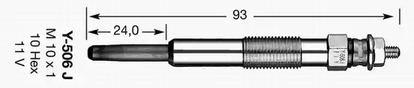 2419 NGK 2419 / D-POWER7 Свеча накаливания